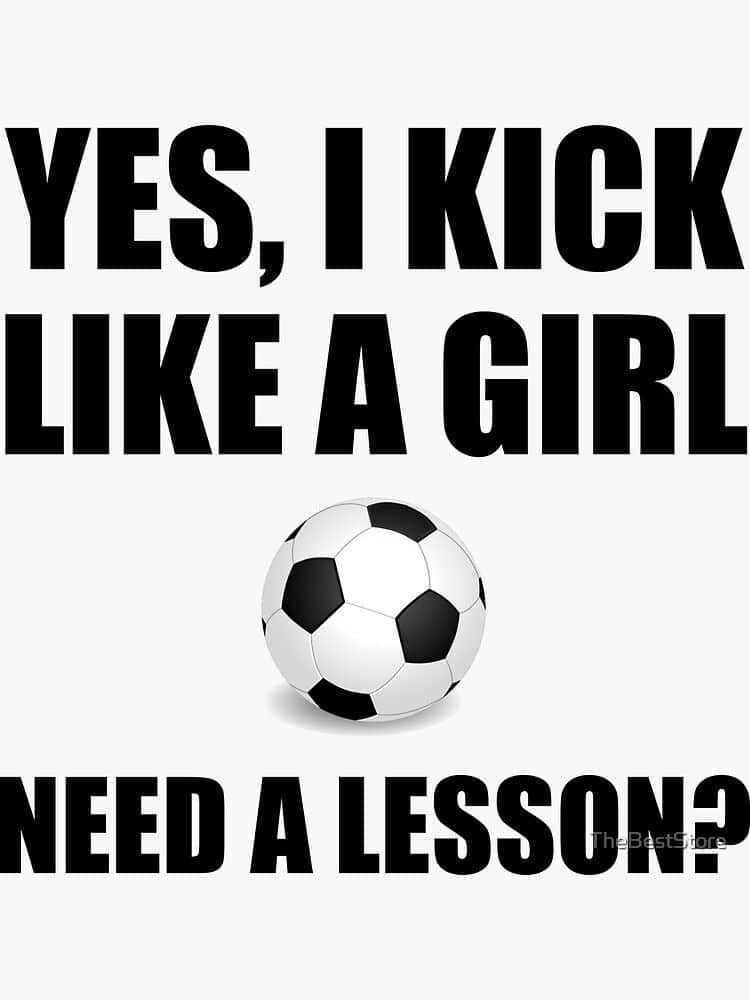, Soccer « Like A Girl Soccer » Sticker for Sale by TheBestStore|Pinterest