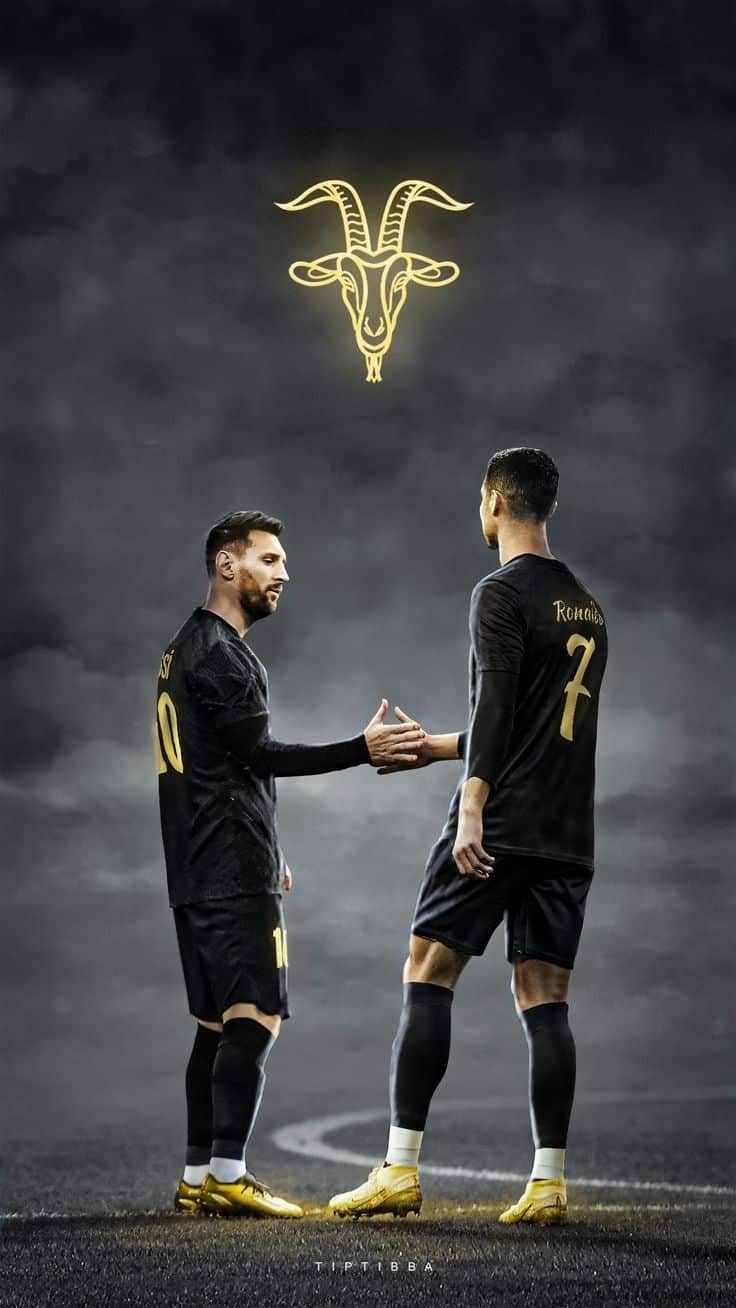 , Football Messi x Ronaldo wallpaper|Pinterest